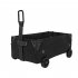 Collapsible Utility Cart Foldable Wagon Cart With Wheels Multi Purpose DIY Car Tissue Box Outdoor Utility Wagon For Garden Picnic BBQ Party ArmyGreen