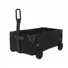 Collapsible Utility Cart Foldable Wagon Cart With Wheels Multi-Purpose DIY Car Tissue Box Outdoor Utility Wagon For Garden Picnic BBQ Party black
