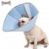 Collar Dog Cat Recovery Anti Biting Ring Headgear for Protective Wound Pet Supplies blue S
