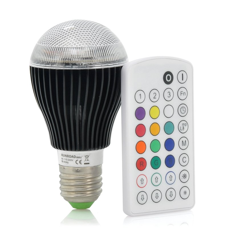 9 Watt Color LED Light Bulb - iSunroad
