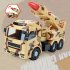 Colored Inertial Transport  Vehicle  Model Compact Portable Anti collision Exquisitely Designed Simulation Car Toy For Children Desert Yellow 999 B12