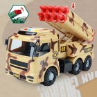 Colored Inertial Transport  Vehicle  Model Compact Portable Anti-collision Exquisitely Designed Simulation Car Toy For Children Desert Yellow 999-B14