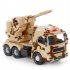 Colored Inertial Transport  Vehicle  Model Compact Portable Anti collision Exquisitely Designed Simulation Car Toy For Children Desert Yellow 999 B14