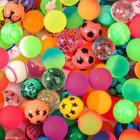 Colorful Bouncy Balls Portable Rubber High Bouncing Balls Party Favor For Kids Prizes Birthdays Gifts 100 small mixed balls Diameter 25mm