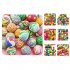 Colorful Bouncy Balls Portable Rubber High Bouncing Balls Party Favor For Kids Prizes Birthdays Gifts 100 medium mixed balls Diameter 30mm