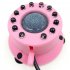 Colorful Bubble Lamp Submersible Mini Lights with LED Air Curtain Bubbles Stone Aquarium Fish Tank Accessory  Pink