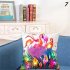 Colorful Christmas Cushion Cover with LED Lights Pillowcase for Sofa Living Room Seat Supplies without Pillow Inner 