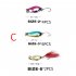 Colorful Fishing Lure Hard Metal Fishing Spoon Lure Set Walleye Trout Spoon Baits Spoon Jig Baits 12 pieces A