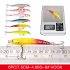 Colorful Fishing Lure Tackle Artificial Minnow Crank Baits Imitation Fish Shape Lure with Fishhook