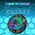 Colorful Glare Mobile Phone Radiator Tablet PC Magnetic Suction Cooler Cooling Fan Titanium Grey