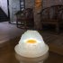 Colorful Led Egg Rice Shape Night Light Desktop Mobile Phone Bracket Pat Induction Home Decoration Lamp colorful