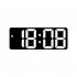 Colorful Led Electronic Alarm Clock 3 Levels Adjustable Brightness Time Date Temperature Display Large Screen Table Clocks White