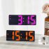 Colorful Led Electronic Alarm Clock 3 Levels Adjustable Brightness Time Date Temperature Display Large Screen Table Clocks White
