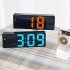 Colorful Led Electronic Alarm Clock 3 Levels Adjustable Brightness Time Date Temperature Display Large Screen Table Clocks red