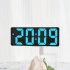 Colorful Led Electronic Alarm Clock 3 Levels Adjustable Brightness Time Date Temperature Display Large Screen Table Clocks red
