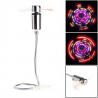 Colorful Led Lighting Fan Usb Powered Mini Flexible Fan With Led Lights Runtime For Pc Mobile Power colorful fan