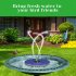 Colorful Led Solar Fountain With Rotating Nozzle High Power Water Pump With Battery Backup For Pond Swimming Pool 4W