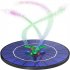 Colorful Led Solar Fountain With Rotating Nozzle High Power Water Pump With Battery Backup For Pond Swimming Pool 4W