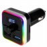 Colorful Lights Car  Fm  Transmitter V5 0 Bluetooth compatible Wireless Handsfree Calling Dual Usb Charger Mp3 Music Player M26 black