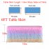 Colorful Mutilayer Tulle Chiffon Table Skirt for Party Wedding Birthday Party Decoration Rectangle   Round Tables  color 9FT 30IN