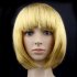 Colorful Neat Bang BOBO Hairstyle Wig for Masquerade Dress up Headdress Wear Decoration