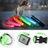 Colorful Pets  Lighting  Collar Rechargeable Led Luminous Size Adjustable Neck Strap For Large Medium Small Dogs Pet Supplies Red S Battery