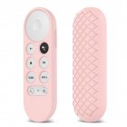 Colorful Remote Control Silicone Protective  Cover Anti-skid Shock-proof Case Precise Cut Design Compatible For Google Chromecast 2020 pink