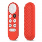 Colorful Remote Control Silicone Protective  Cover Anti-skid Shock-proof Case Precise Cut Design Compatible For Google Chromecast 2020 Red
