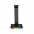 Colorful Rgb Wired Gaming Headset Stand Holder Non slip Base Dual Usb Computer Desktop Storage Rack Display Hanger Bracket Black