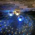 Colorful Solar Water Float Light Waterproof Pond Floating Light Magic Ball Light For Garden Decoration 11CM ball   colorful light