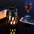 Colourful LED Flame Bluetooth Speakers with HD Audio and Enhanced Bass black