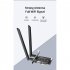 Comfast CF AX180 Wifi6 Wireless Network Card 1800m Bluetooth compatible 5 2 With 2 Antennas Dual Band Receiver Adapter Compatible For PCIE Desktop black