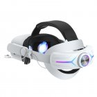 Comfort Head Strap with 8000mah Battery Pack Compatible for Meta Quest 3 VR Headset Type A Pure White