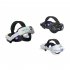 Comfort Head Strap with 8000mah Battery Pack Compatible for Meta Quest 3 VR Headset Type A Pure White