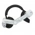 Comfort Head Strap with 8000mah Battery Pack Compatible for Meta Quest 3 VR Headset Type A Pure White