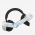 Comfort Head Strap with 8000mah Battery Pack Compatible for Meta Quest 3 VR Headset Type A Pure White
