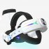 Comfort Head Strap with 8000mah Battery Pack Compatible for Meta Quest 3 VR Headset Type A Pure White