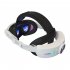 Comfort Head Strap with 8000mah Battery Pack Compatible for Meta Quest 3 VR Headset Type A Pure White