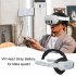 Comfort Head Strap with 8000mah Battery Pack Compatible for Meta Quest 3 VR Headset Type A Pure White