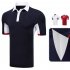 Comfortable Golf Clothes Male Short Sleeve T shirt Fast Dry and Breathable Shirt YF126 red L
