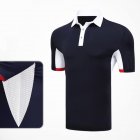 Comfortable Golf Clothes Male Short Sleeve T-shirt Fast Dry and Breathable Shirt YF126 navy blue_L