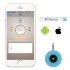 Compact Smart Phone Thermometer measures body  object and ambient temperature in Celsius or Fahrenheit with digital readout and recording on your phone