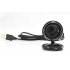 Compact USB webcam with 2 megapixel image sensor and cool blue LED light for video chatting  broadcasting and recording 