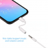 Compatible For Iphone Audio Cable Adapter 3 5mm Headphone System Adapter Cable Compatible For Iphone7 8 x Adapter white 2pcs