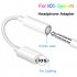 Compatible For Iphone Audio Cable Adapter 3 5mm Headphone System Adapter Cable Compatible For Iphone7 8 x Adapter white 2pcs