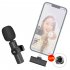 Compatible for Ios Interface Rechargeable Pu3081b Lavalier Wireless Microphone Interview Recording Radio Noise Reduction Microphone For iios  Charging  PU3081B