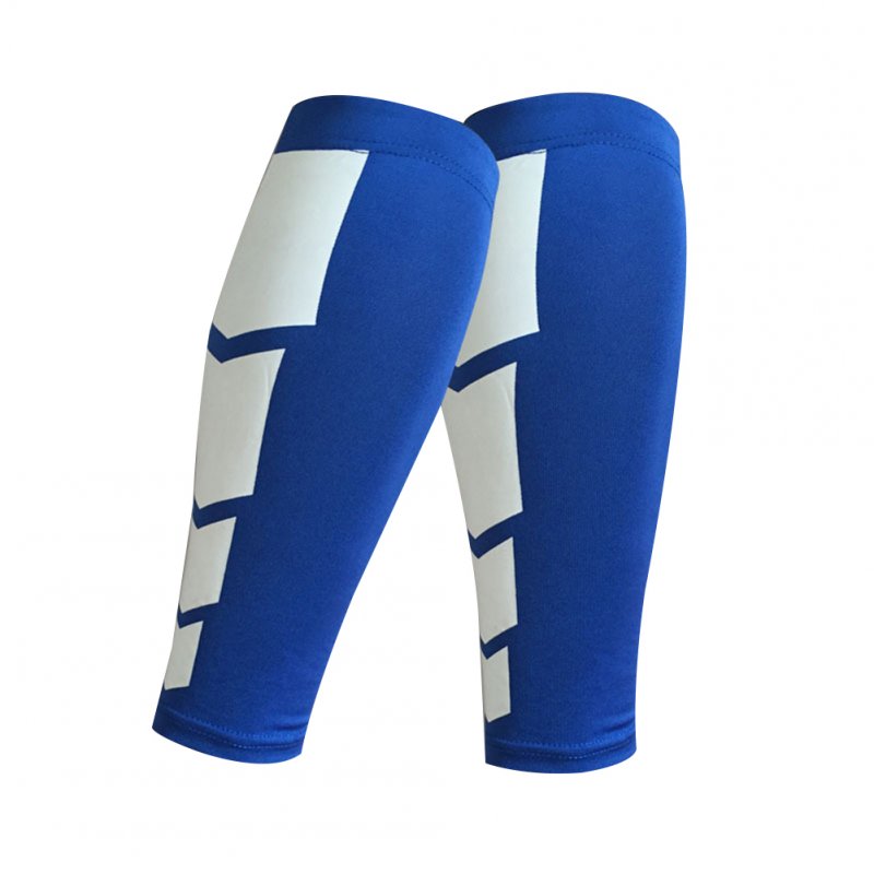 Compression Leg Sleeve Calf Sleeve for Men and Women, Calf Guard for Basketball, Football, Running, Cycling Outdoor Sports 1PC Blue l [suitable for about 150 pounds]