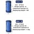 Compression Sack 15L 25L Water Resistant Ultralight Sleeping Bag Compression Stuff Sack For Camping Hiking Backpacking blue M size