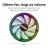 Computer CPU Heatsink Cooling Fan RGB Colorful Lighting Cooler Computer Radiator Aluminum Heat Sink With 17 Lighting Modes Simple Installation CPU System Coolin