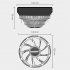 Computer CPU Heatsink Cooling Fan RGB Colorful Lighting Cooler Computer Radiator Aluminum Heat Sink With 17 Lighting Modes Simple Installation CPU System Coolin